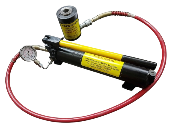 20 Ton Center Hole Hydraulic Jack with Hand Pump and Pressure Gauge